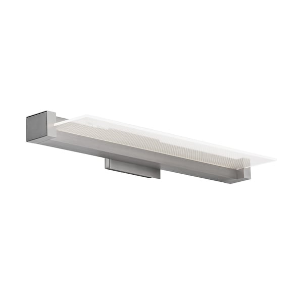 Dweled Spectre 20" LED Bathroom Vanity or Wall Light 3-CCT 2700K-3000K-3500K Set to 3000K Brushed Nickel WS-931 - main